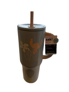 zak! Disney Stitch 40oz Vacuum Insulated Spill-Proof Mug Blue Floral